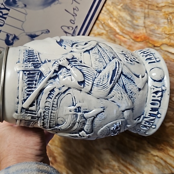 AVON BABE RUTH Lidded 3D Legend of the Century collectible Beer Stein Mug Cup - Picture 6 of 8